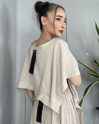 MUDI LINEN BLOUSE