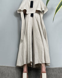 MUDILA LINEN PANTS-SKIRT