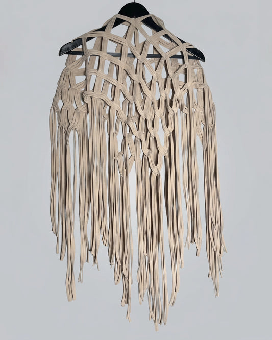 Burcu Aslan Shawl API FRINGED HANDMADE SHOLDER SHAWL/ ACCESSORIES/ NECKLACE