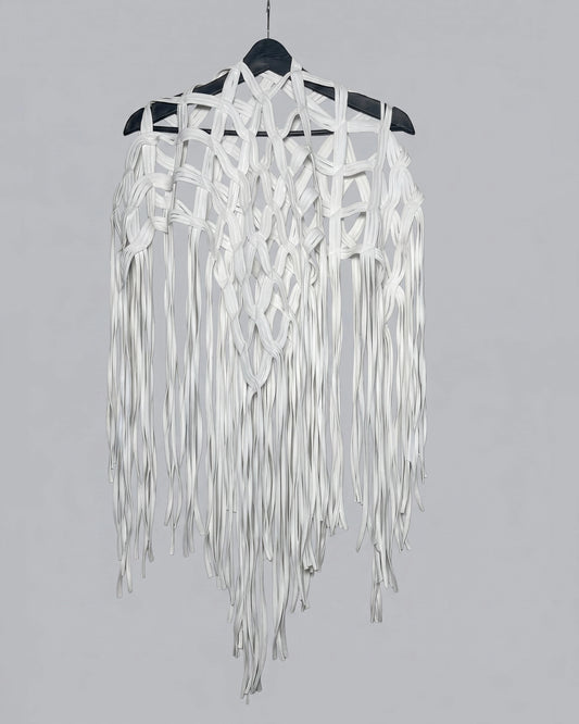 Burcu Aslan Shawl POLE FRINGED HANDMADE SHOLDER SHAWL/ ACCESSORIES/ NECKLACE