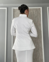 Burcu Aslan Shirt BUSA WOMEN'S ZIP-UP MANDARIN COLLAR MEDICAL & BEAUTY SHIRT JACKET