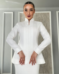 Burcu Aslan Shirt BUSA WOMEN'S ZIP-UP MANDARIN COLLAR MEDICAL & BEAUTY SHIRT JACKET