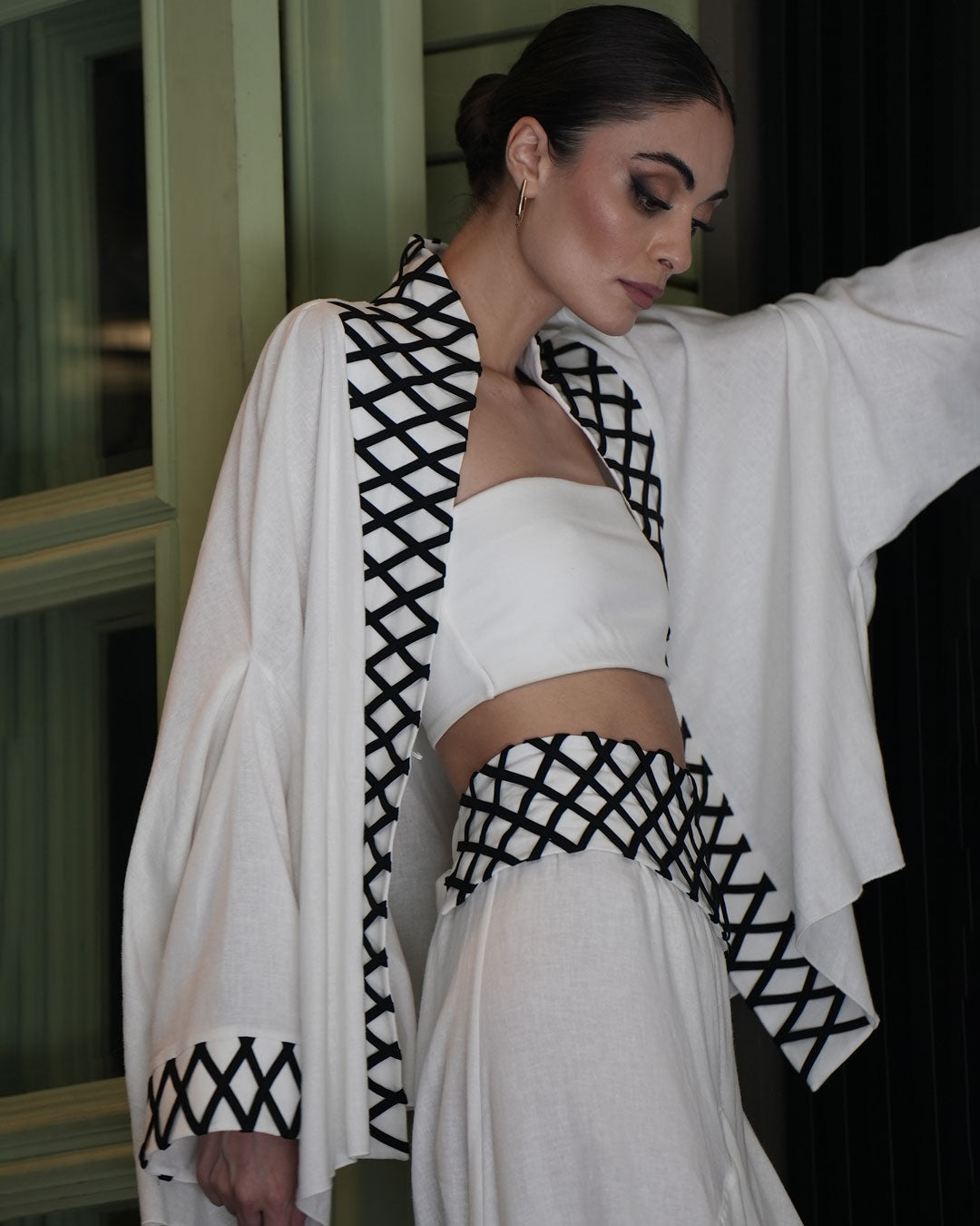 Burcu Aslan Kimono MOZE LINEN JACKET SHORT KIMONO