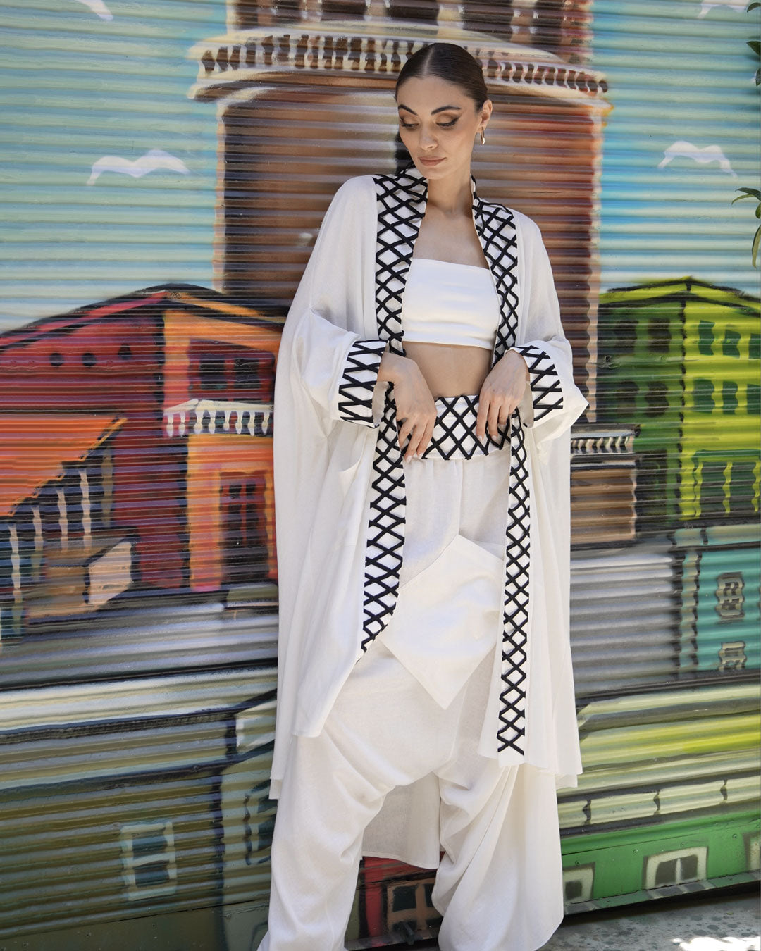 Burcu Aslan Kimono ETOS LINEN CAFTAN KIMONO