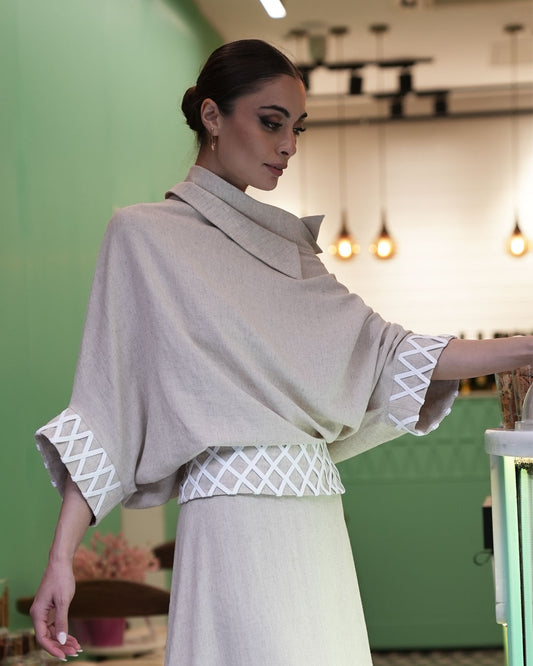 Burcu Aslan Blouse PREO LINEN BLOUSE