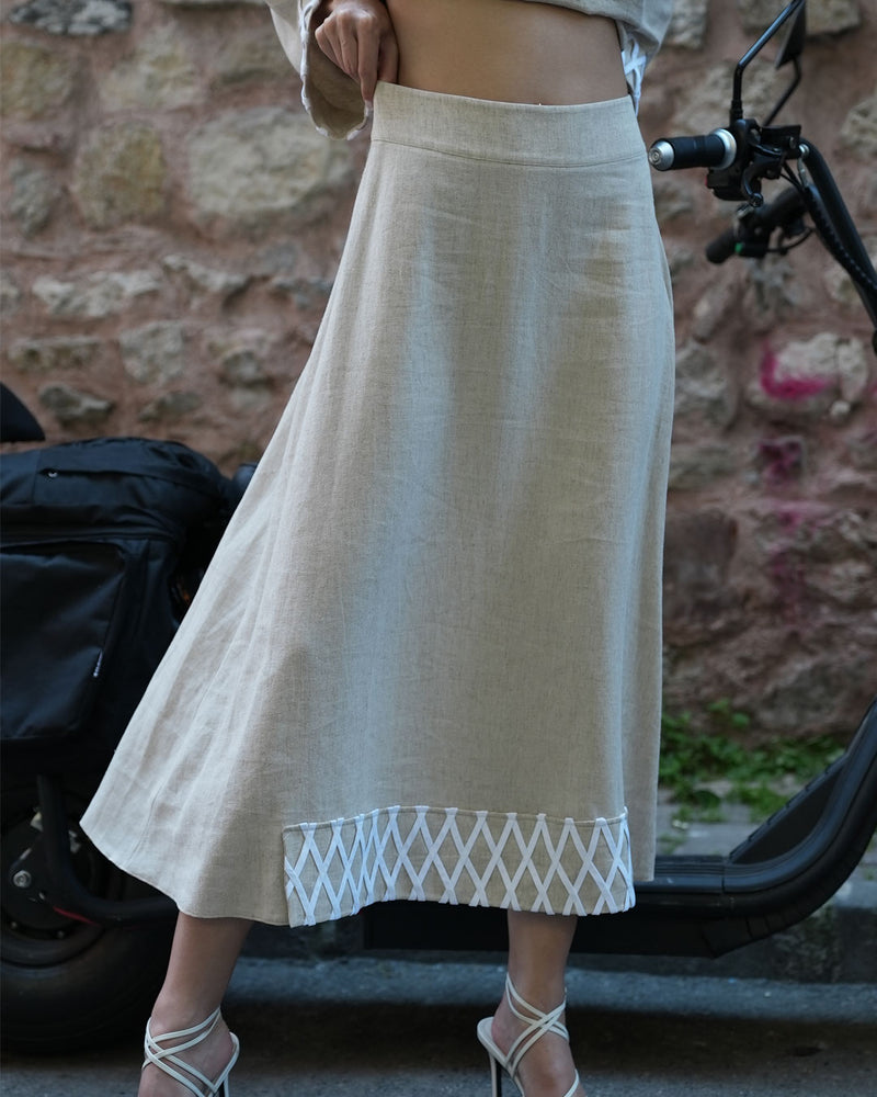 LANE LINEN SKIRT