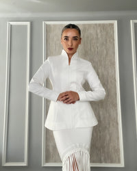 Burcu Aslan Shirt BUSA WOMEN'S ZIP-UP MANDARIN COLLAR MEDICAL & BEAUTY SHIRT JACKET