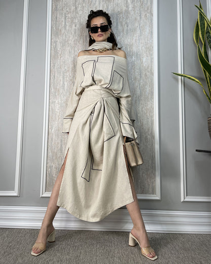 burcuaslan Dress ZOMA LINEN DRESS