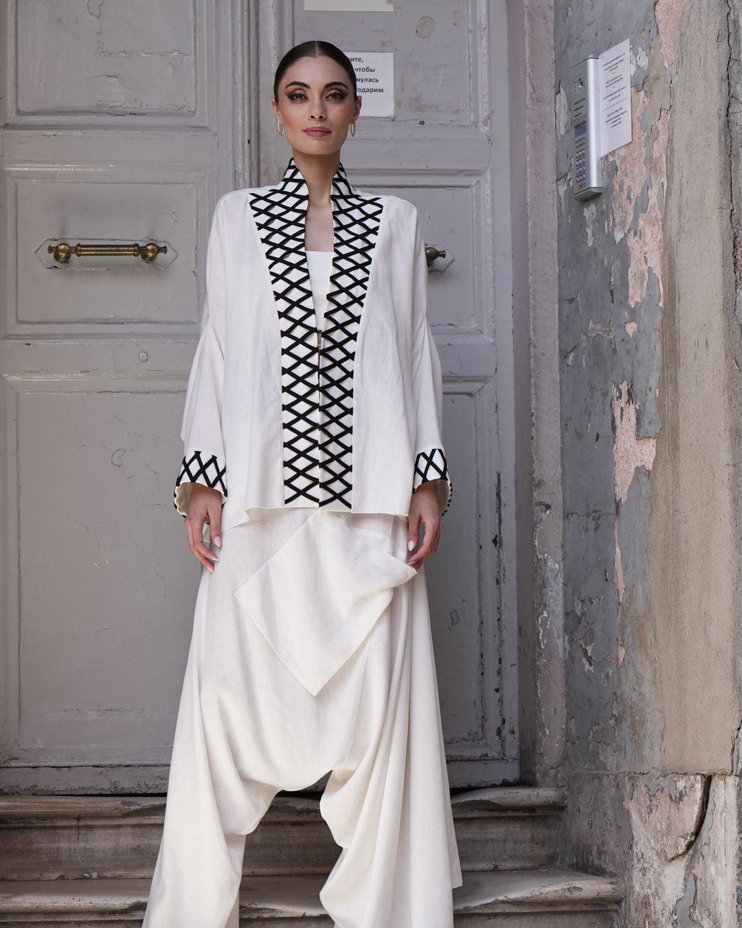 Burcu Aslan Kimono MOZE LINEN JACKET SHORT KIMONO