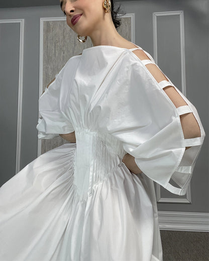 Burcu Aslan Dress VOREL OVERSIZE COTTON DRESS