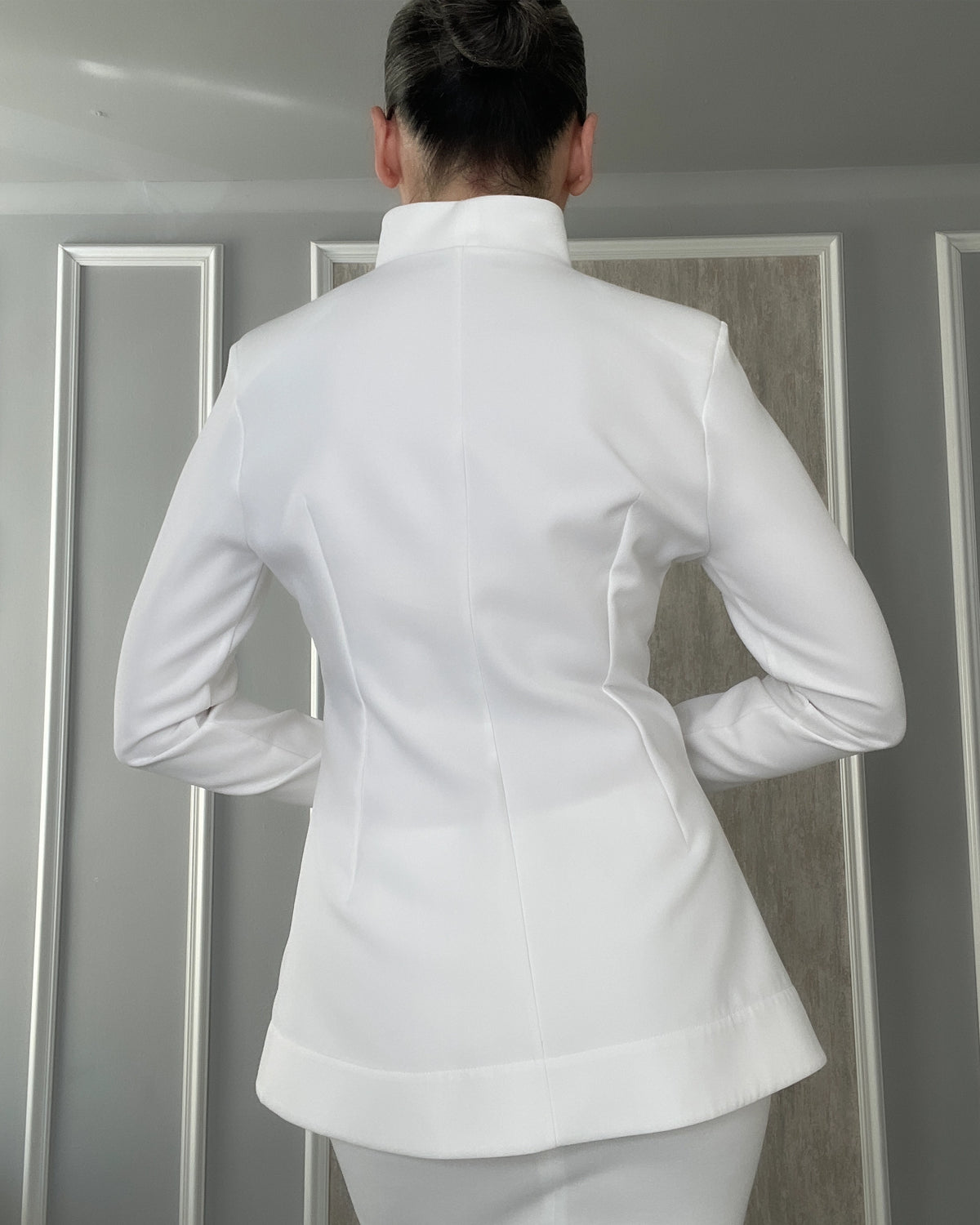 Burcu Aslan Shirt BUSA WOMEN'S ZIP-UP MANDARIN COLLAR MEDICAL & BEAUTY SHIRT JACKET