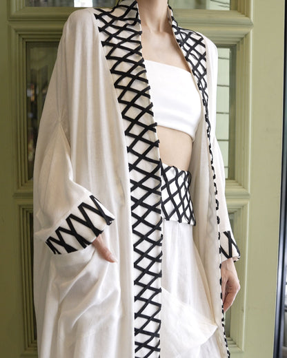 Burcu Aslan Kimono ETOS LINEN CAFTAN KIMONO