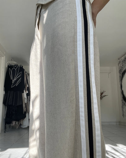 Burcu Aslan Pants CUBU OVERSIZE LINEN PANTS