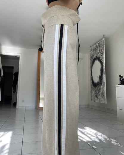 Burcu Aslan Pants CUBU OVERSIZE LINEN PANTS