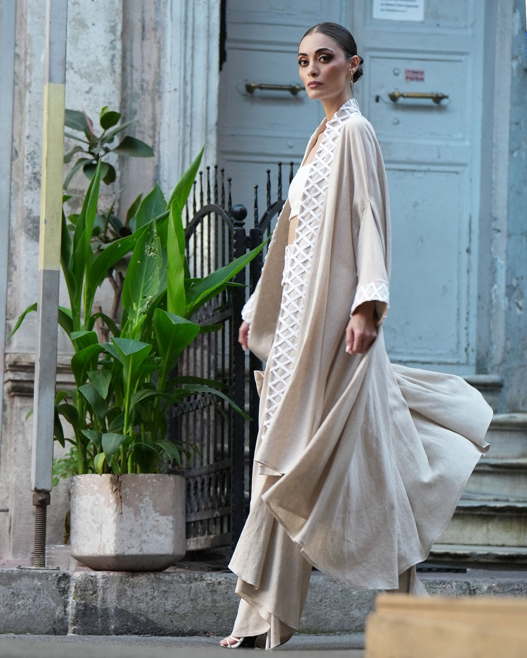 KUARK LINEN CAFTAN KIMONO