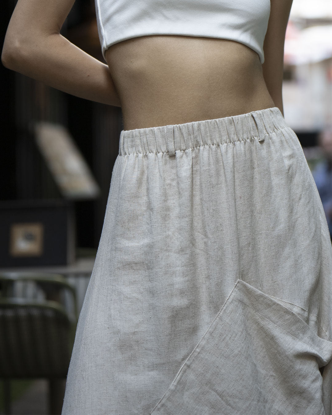 Burcu Aslan Shalwar TROZA LINEN SHALWAR