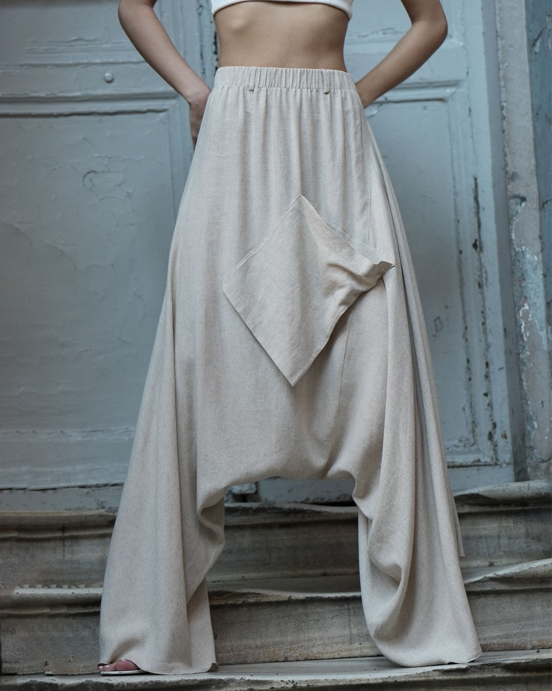 Burcu Aslan Shalwar TROZA LINEN SHALWAR