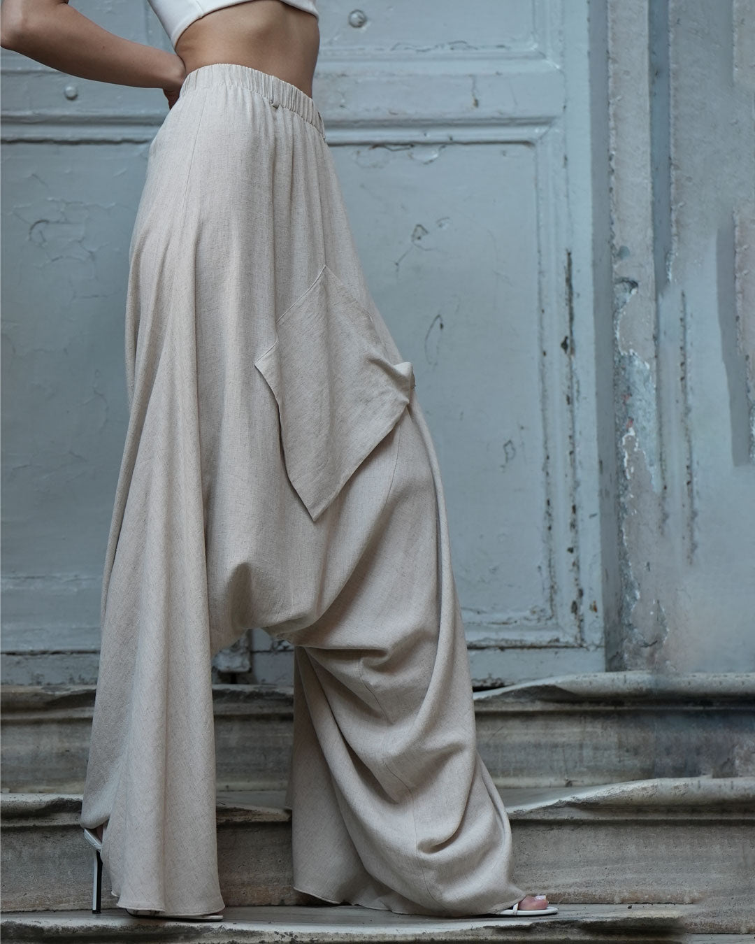 Burcu Aslan Shalwar TROZA LINEN SHALWAR