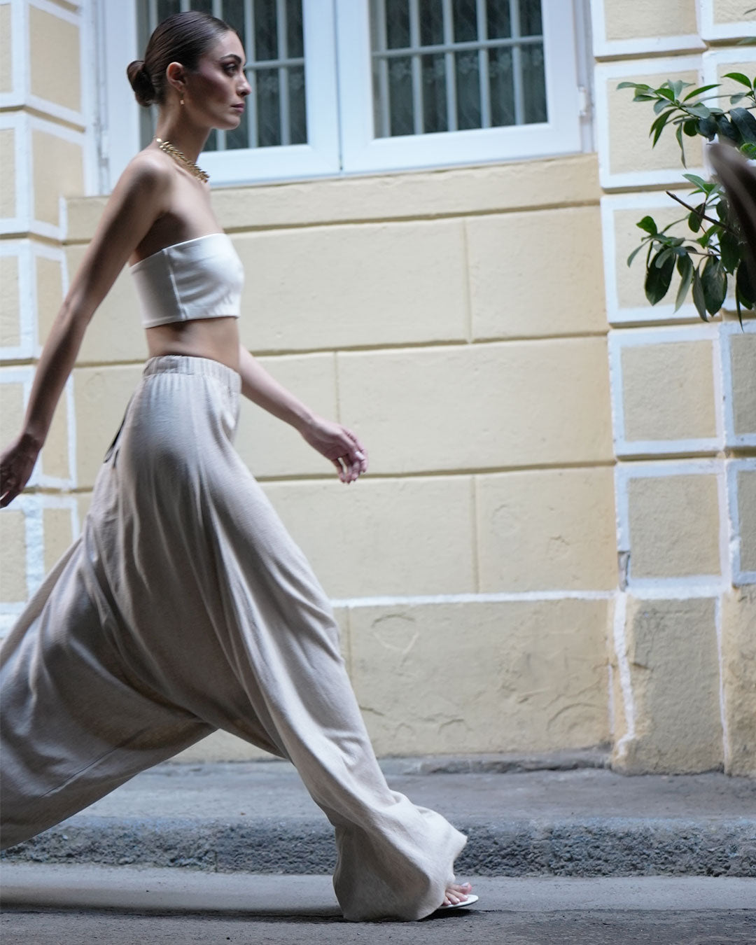 Burcu Aslan Shalwar TROZA LINEN SHALWAR