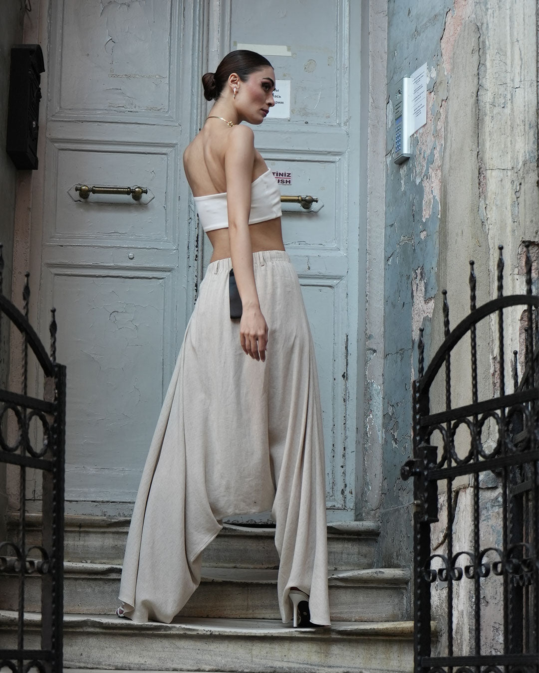 Burcu Aslan Shalwar TROZA LINEN SHALWAR