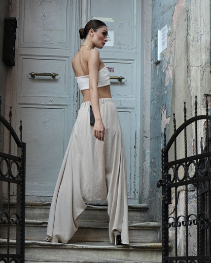 Burcu Aslan Shalwar TROZA LINEN SHALWAR