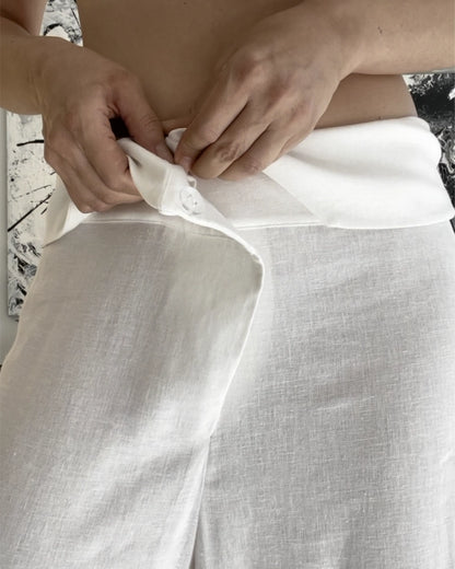 Burcu Aslan Pants SUZA COMFORTABLE LINEN PANTS