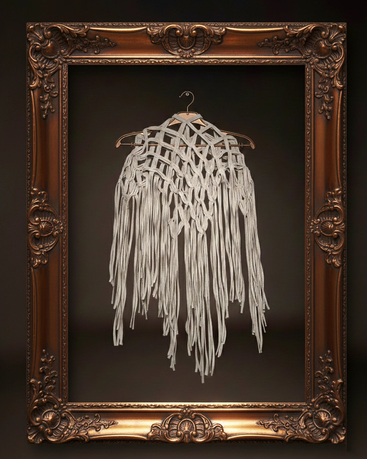 Burcu Aslan Shawl API FRINGED HANDMADE SHOLDER SHAWL/ ACCESSORIES/ NECKLACE