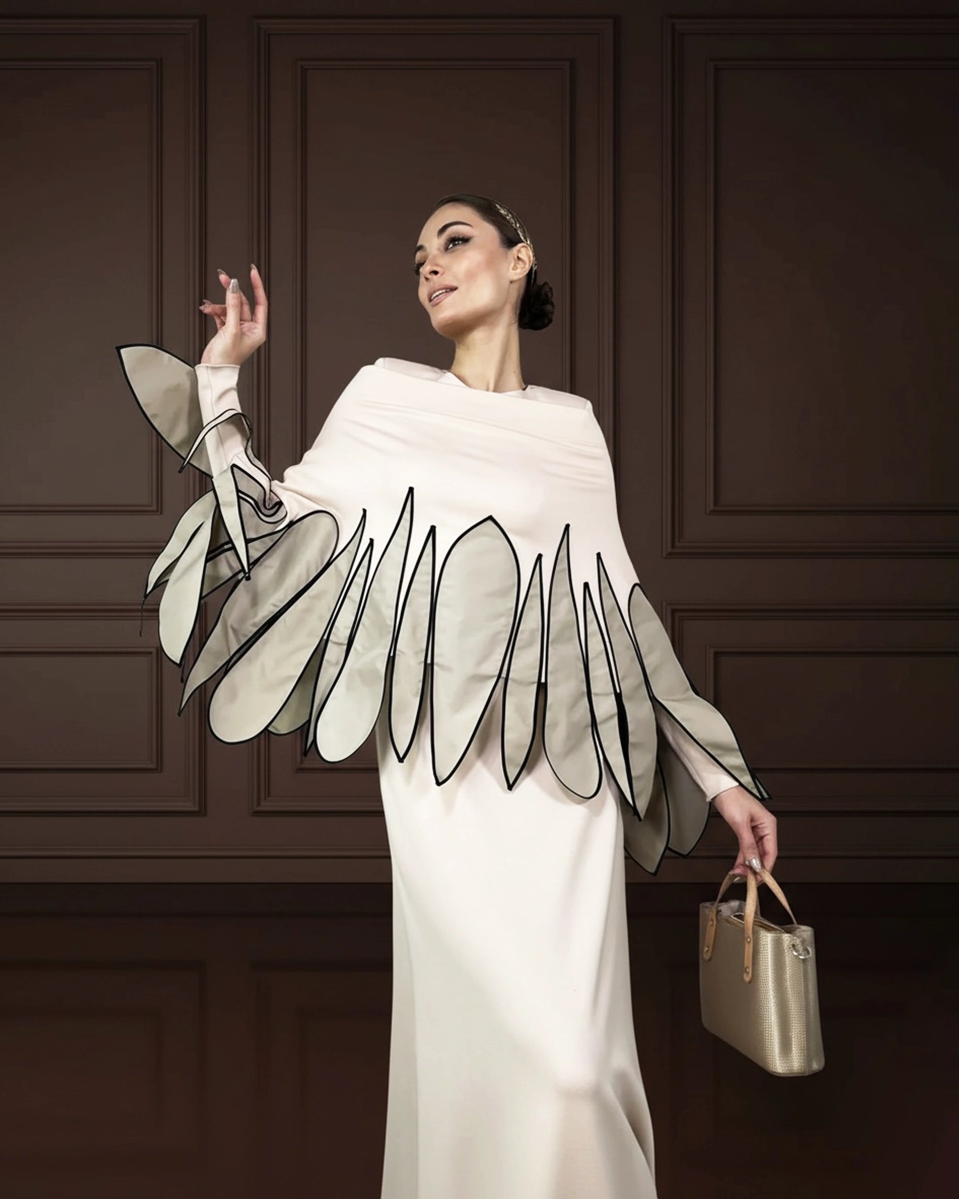 Burcu Aslan Blouse BAN LIMITED EDITION FLEXIBLE CLOAK -BLOUSE