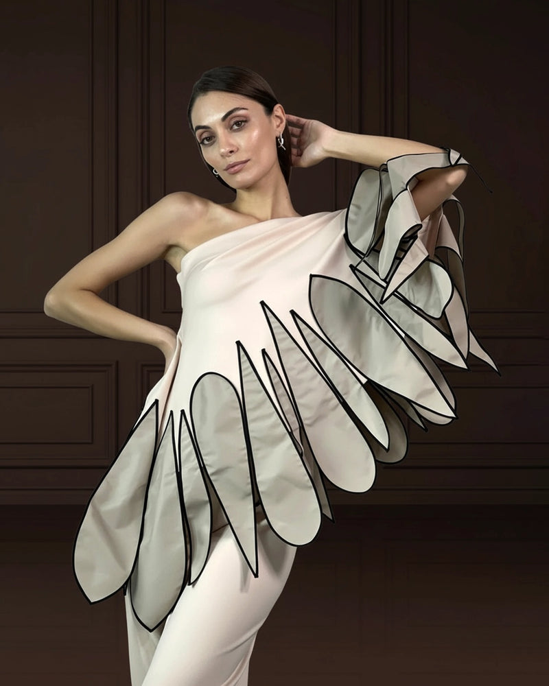 Burcu Aslan Blouse BAN LIMITED EDITION FLEXIBLE CLOAK -BLOUSE