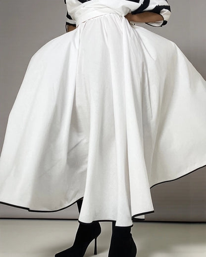 Burcu Aslan Skirt BEYOLA COTTON OVERSIZE SKIRT