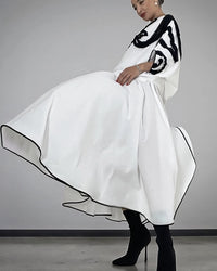 Burcu Aslan Skirt BEYOLA COTTON OVERSIZE SKIRT