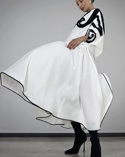 Burcu Aslan Skirt BEYOLA COTTON OVERSIZE SKIRT