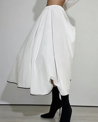 Burcu Aslan Skirt BEYOLA COTTON OVERSIZE SKIRT