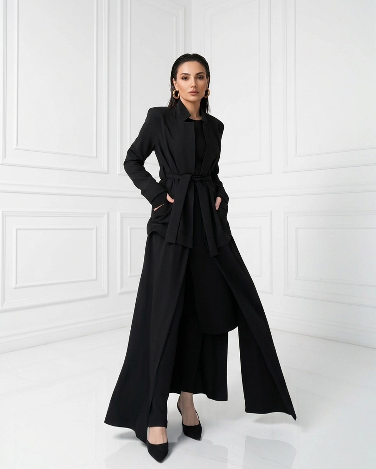 Burcu Aslan Jacket DAPA LONG BLACK ABAYA / JACKET