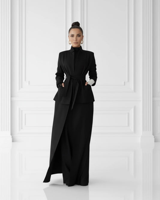 Burcu Aslan Jacket DAPA LONG BLACK ABAYA / JACKET