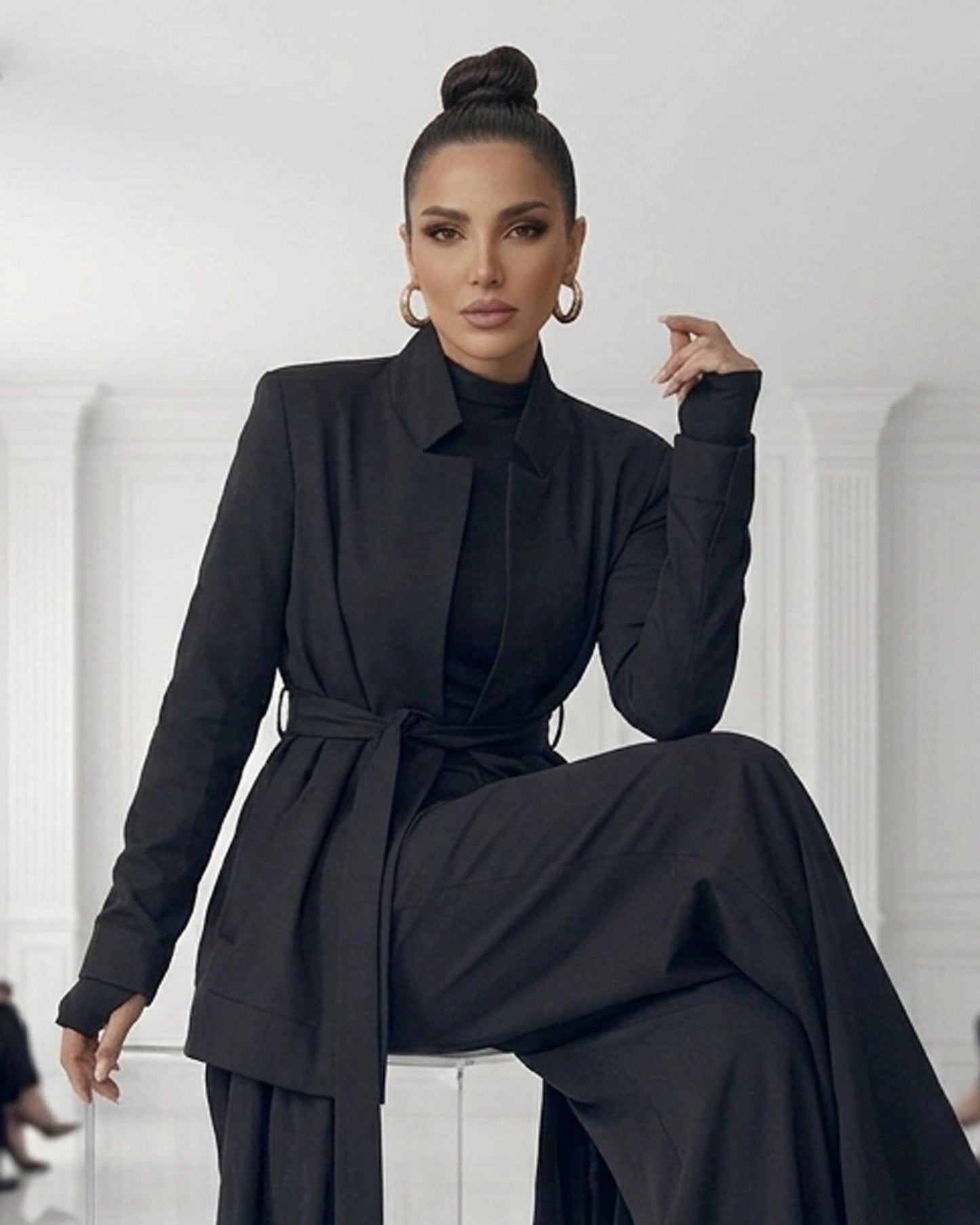 Burcu Aslan Jacket DAPA LONG BLACK ABAYA / JACKET