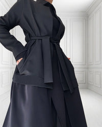 Burcu Aslan Jacket DAPA LONG BLACK ABAYA / JACKET