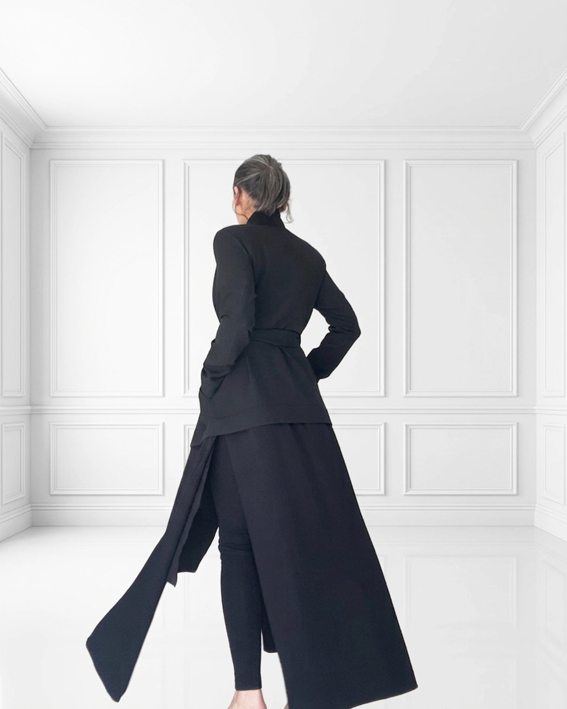 Burcu Aslan Jacket DAPA LONG BLACK ABAYA / JACKET