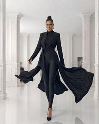 Burcu Aslan Jacket DAPA LONG BLACK ABAYA / JACKET