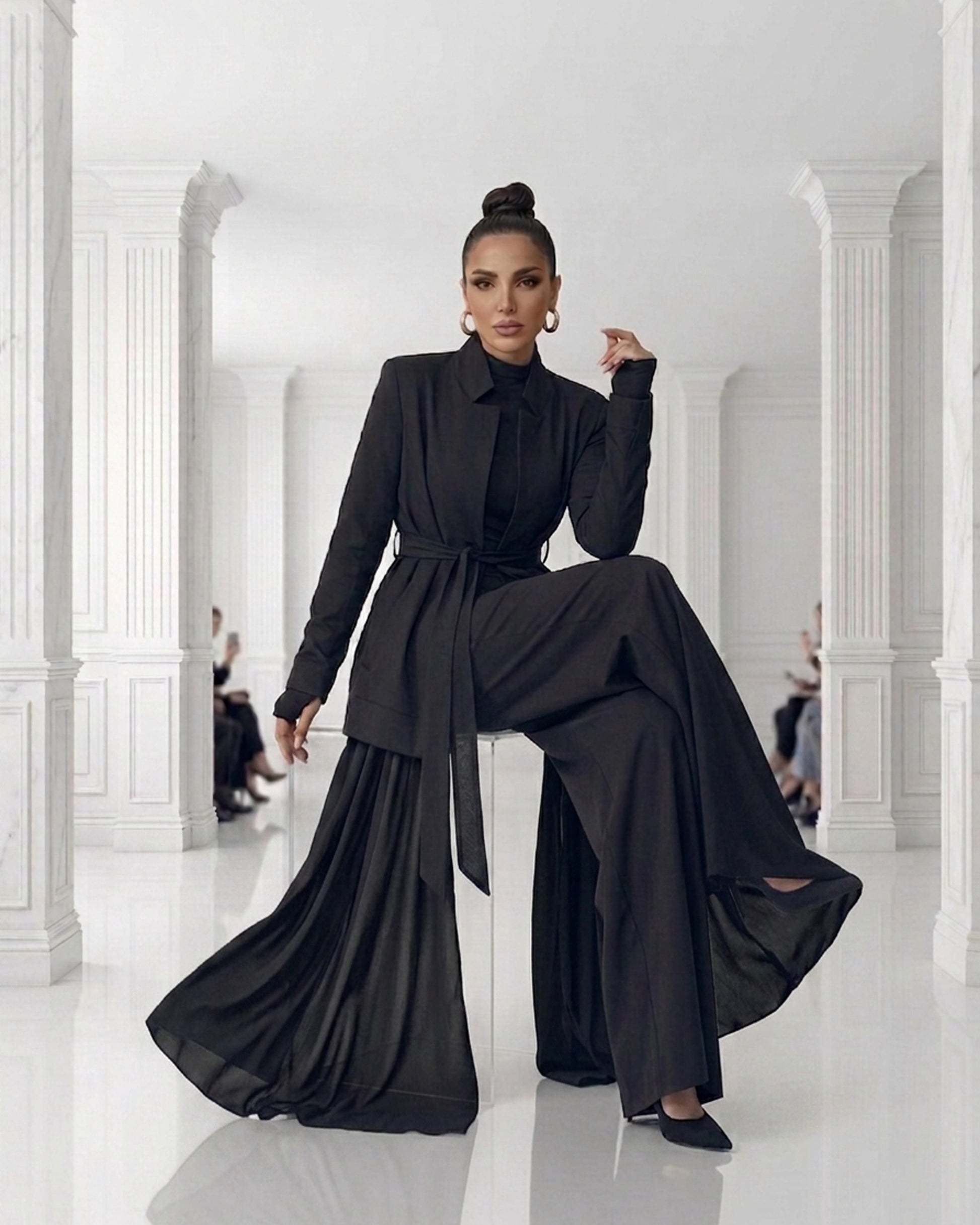 Burcu Aslan Jacket DAPA LONG BLACK ABAYA / JACKET