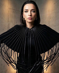 Burcu Aslan Accessory EPU FRINGED CAPE