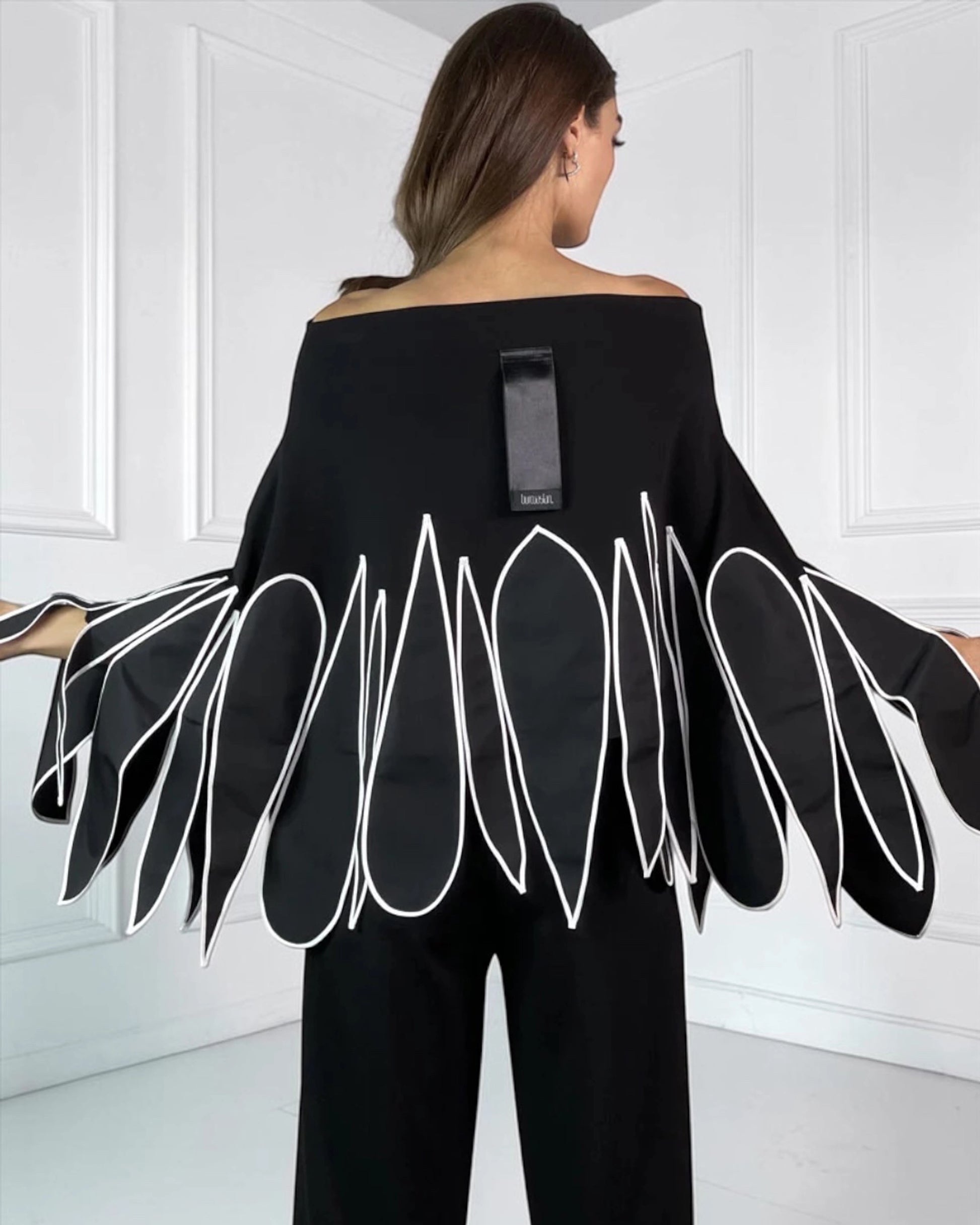 Burcu Aslan Blouse GORMA LIMITED EDITION FLEXIBLE CLOAK-BLOUSE