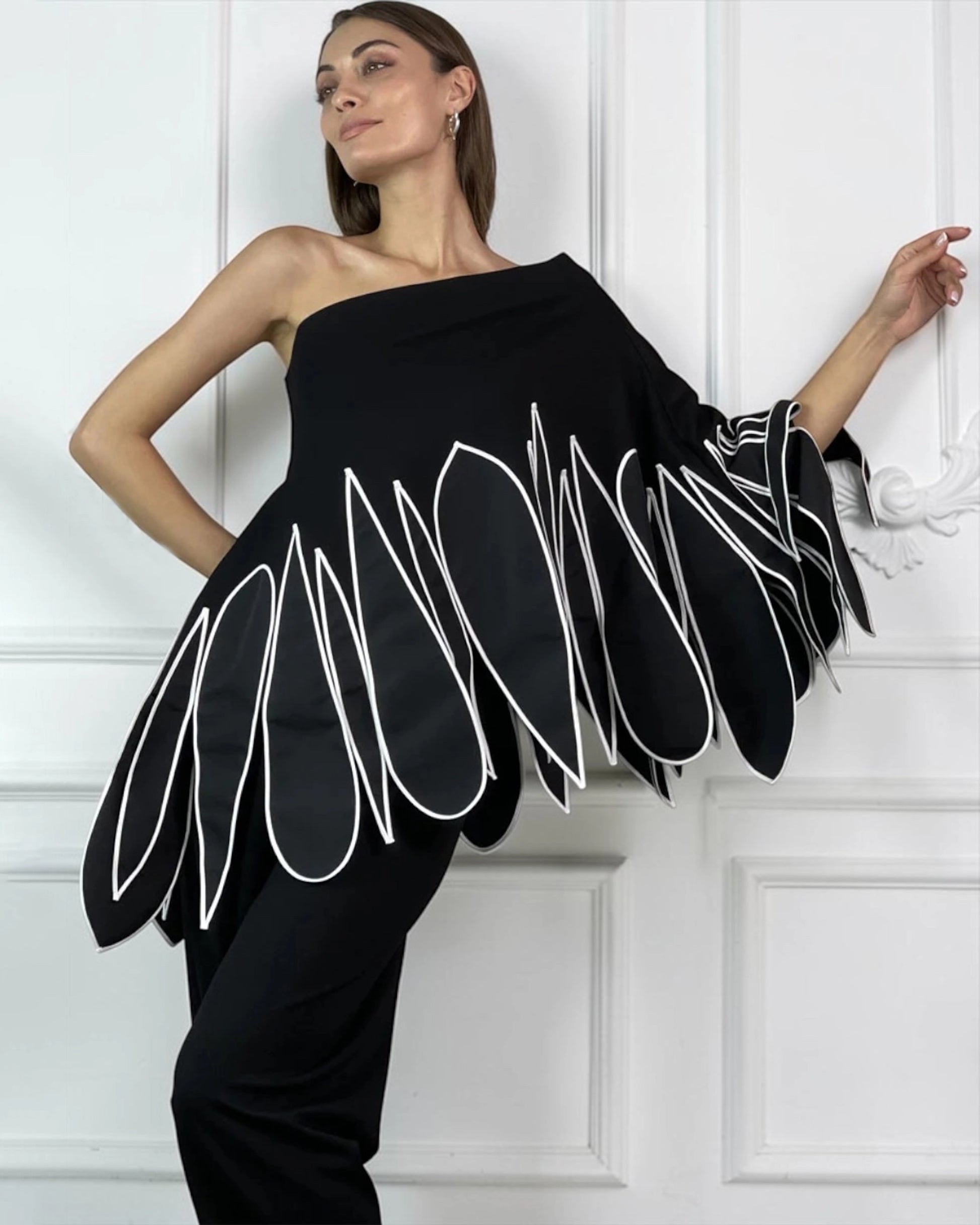 Burcu Aslan Blouse GORMA LIMITED EDITION FLEXIBLE CLOAK-BLOUSE