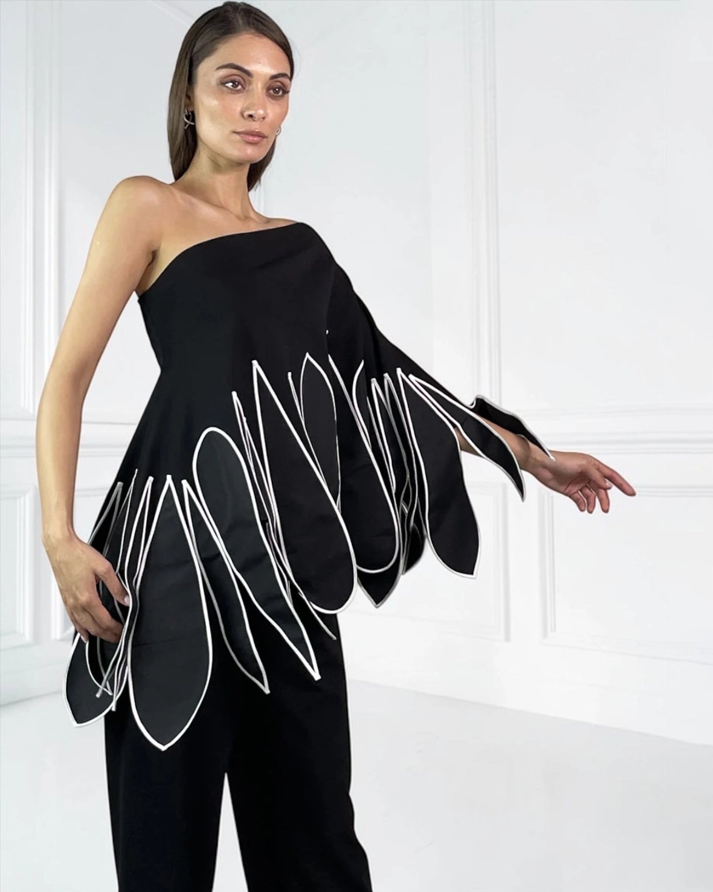 Burcu Aslan Blouse GORMA LIMITED EDITION FLEXIBLE CLOAK-BLOUSE