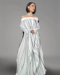 Burcu Aslan TOTAL OUTFIT TURA TOTAL OUTFIT / DRESS&SHAWL (2 PIECES)