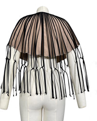 Burcu Aslan Accessory KUMU FRINGED CAPE / CLOAK