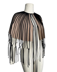 Burcu Aslan Accessory KUMU FRINGED CAPE / CLOAK