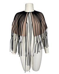 Burcu Aslan Accessory KUMU FRINGED CAPE / CLOAK