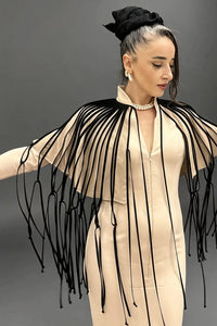 KUMU FRINGED CAPE / CLOAK