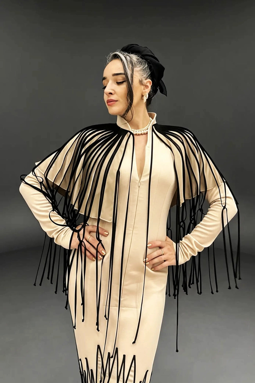 KUMU FRINGED CAPE / CLOAK